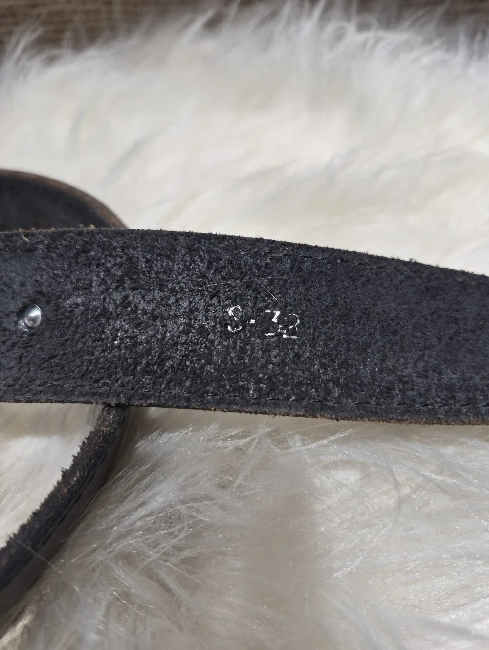 Siskiyou Vtg Pewter Belt Buckle with Genuine Cowhide Turqoise Belt 32
